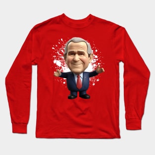 George Bush plastic figure Long Sleeve T-Shirt